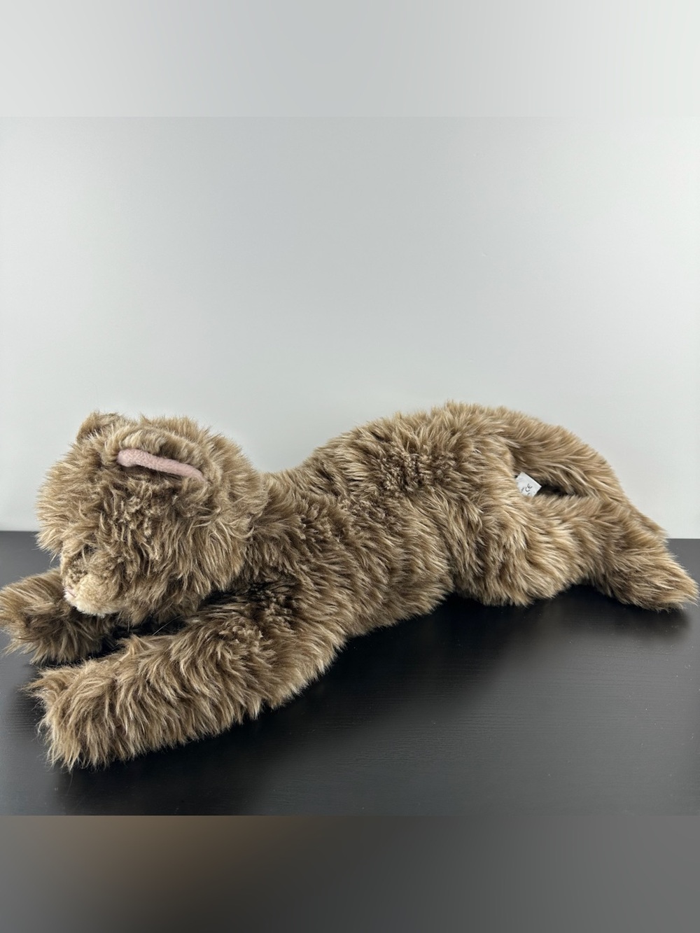 Russ Berrie Rare Sierra Realistic Tabby Kitty Cat 18” Large Brown Plush